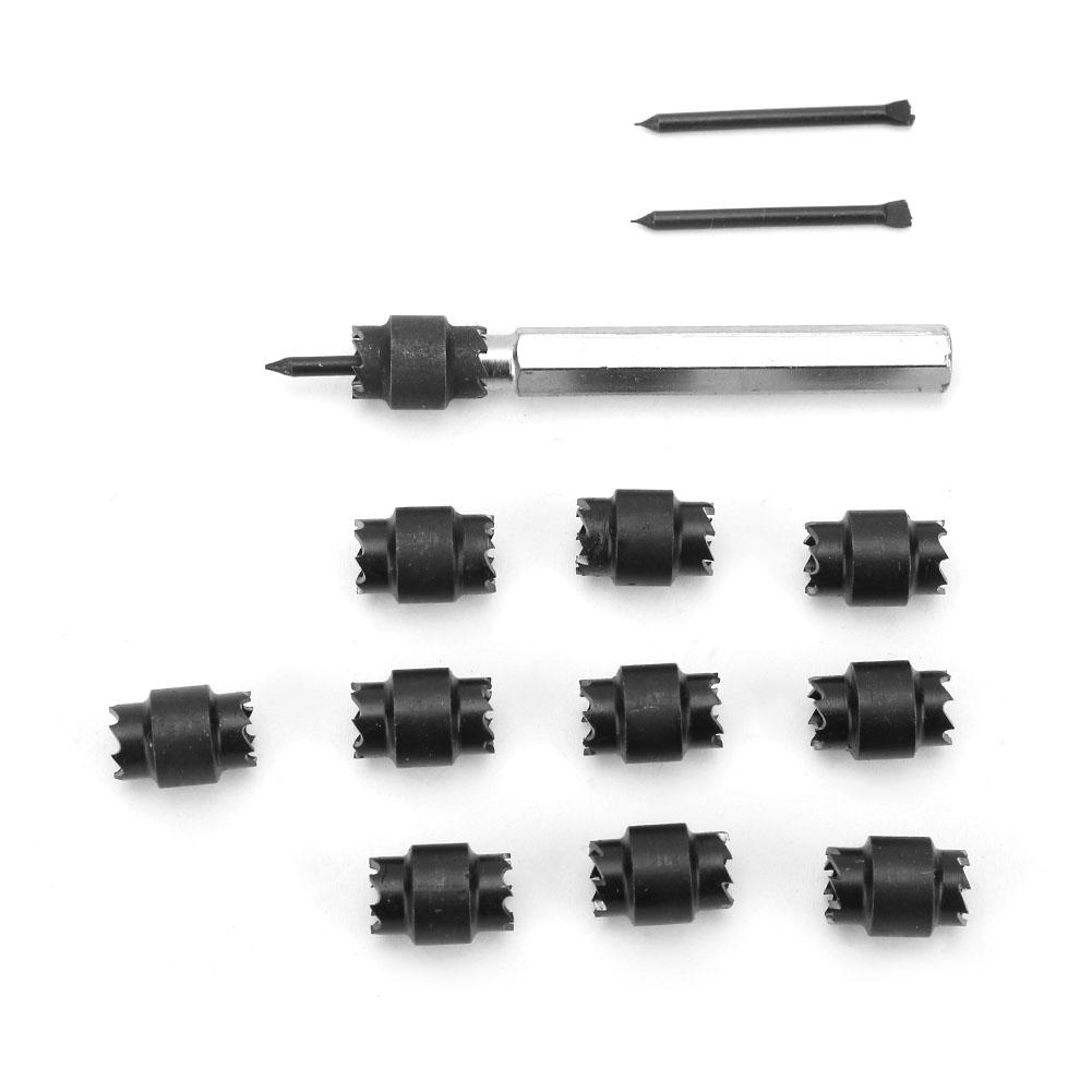 13pcs 3 8   HSS Double Sided Rotary Spot Weld Cutter Drill Bit Remover Tool Kit