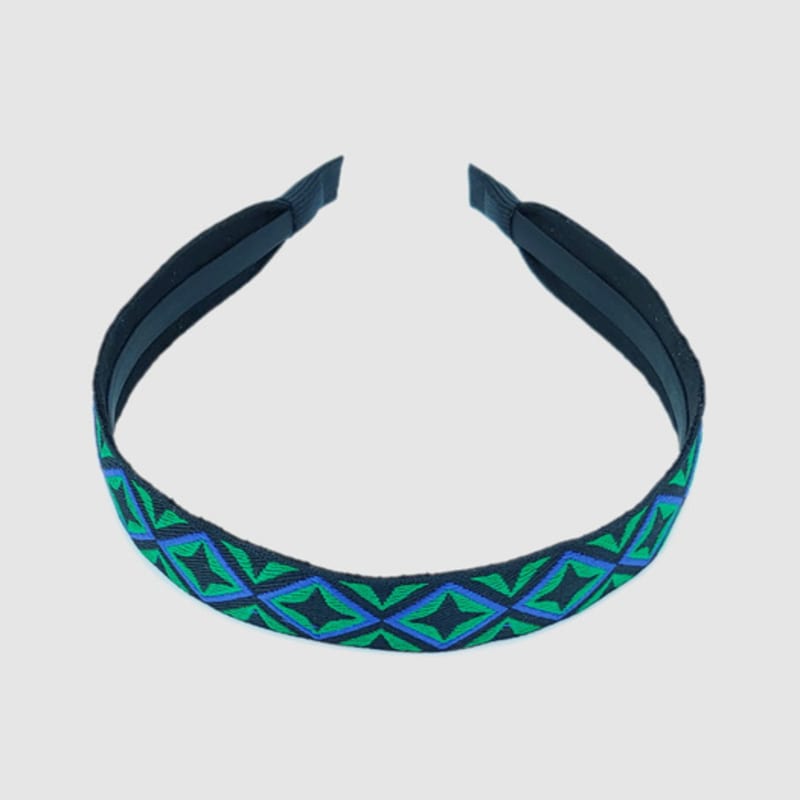 LALA Afrikanisches Muster Haarband - SCHWARZ