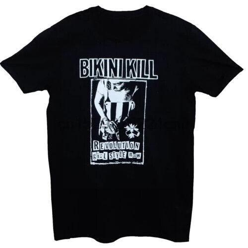 BIKINI KILL Punk Rock Riot Grrrl Feminist Cotton Black Men M3XL Tshirt Unisex T-Shirt XXXXL