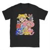 Sailor Moons Grösste Abenteuer T-Shirts Unisex Damen Baumwolle Humorvolle T-Shirts Rundhals T-Shirt Kurzarm Tops Geschenkidee