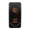 12V 24V Laser Rocker Switch Orange Led Light ON OFF / ON OFF ON for Car Boat Polaris RZR Can-Am ATV UTV RV Maverick Commander