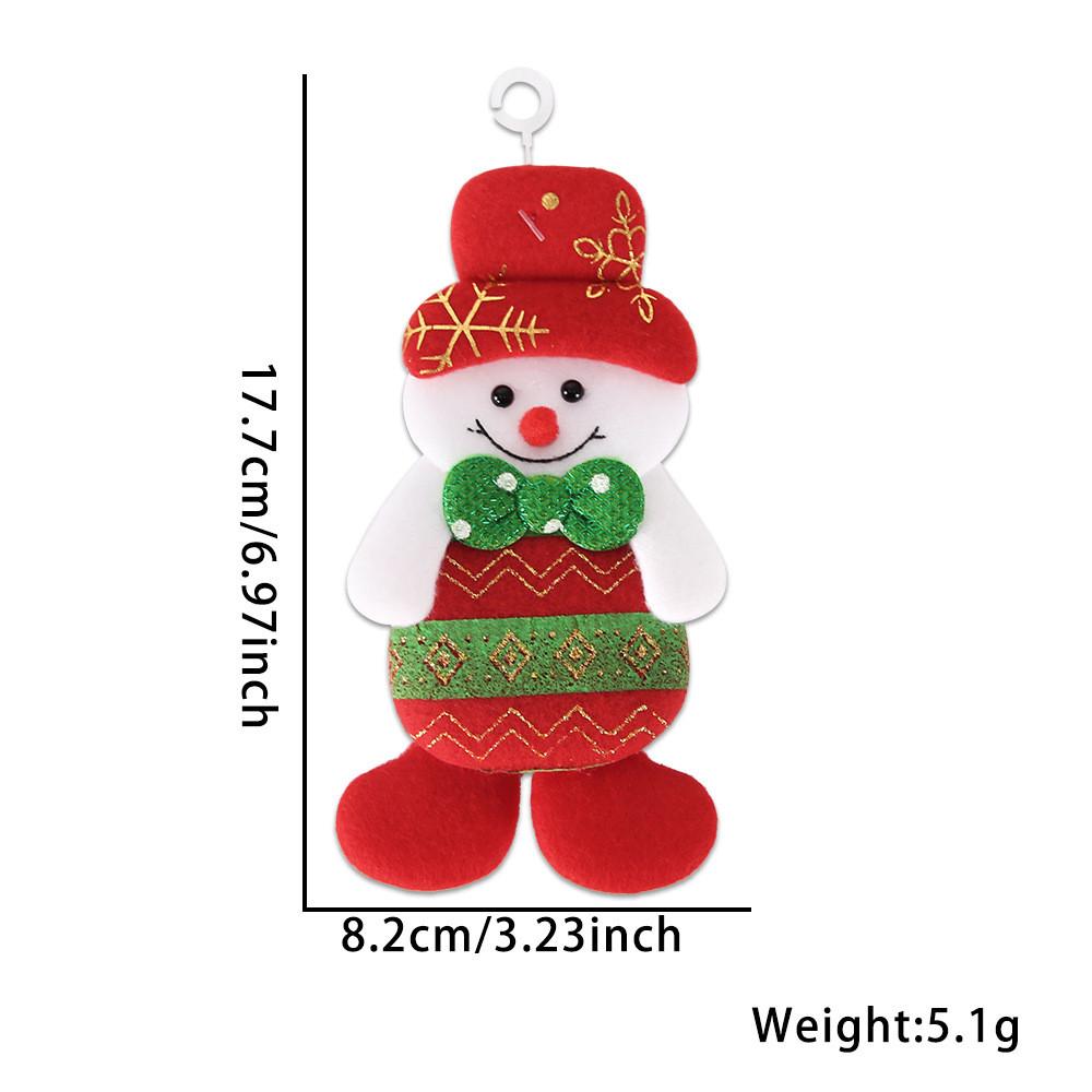 Charming Plush Christmas Decorations For Trees With Snowman Reindeer And Bear Design