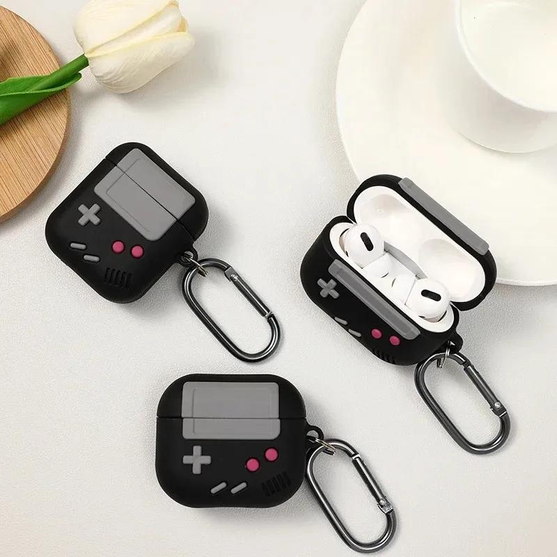 Fashion Classic Retro Game Console Earphone Case For Airpods 4 1 2 3 Pro 2 For AirPods Pro 3 2 Gameboy Silicone Headphone Cases