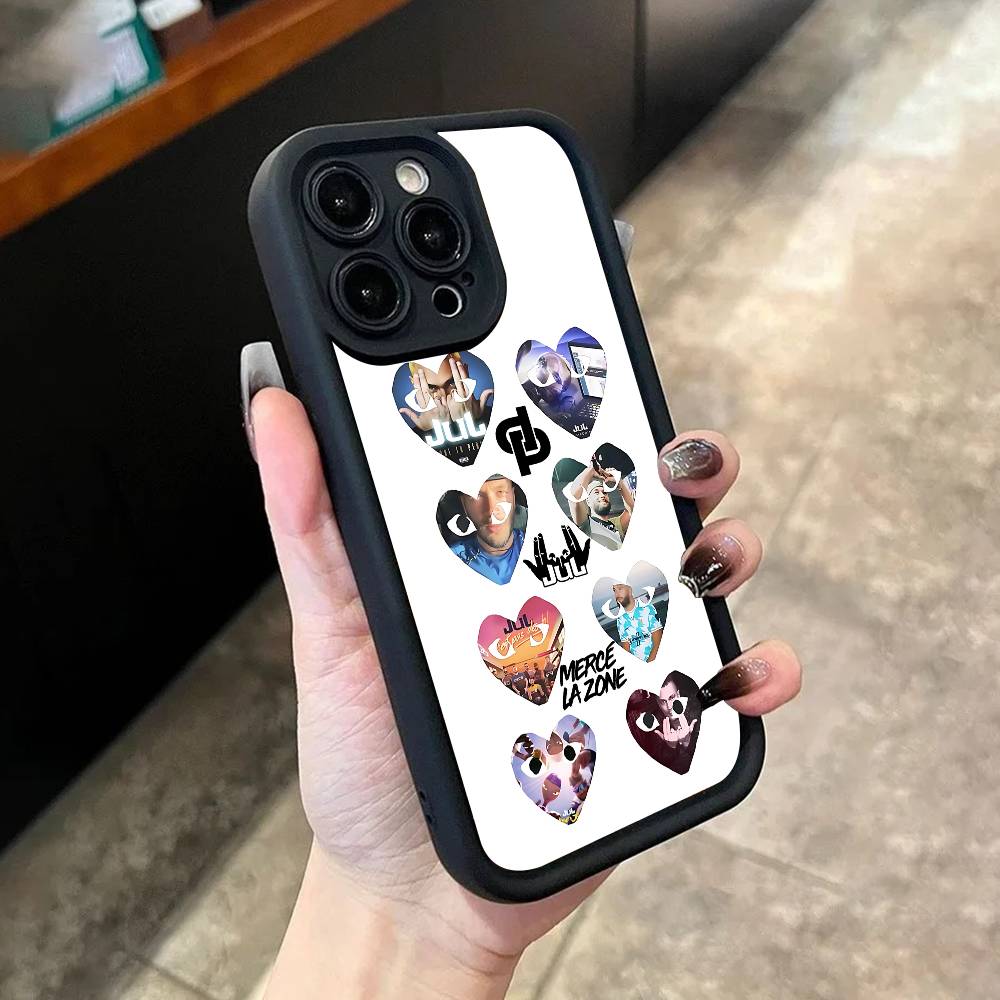

D and P a vie JUL Phone Case For iPhone 17,16,15,14,13,12,11,Pro,Max,Plus,X,XS,SE4,E,Mini Black Thickened border Case iPhone 16 Plus