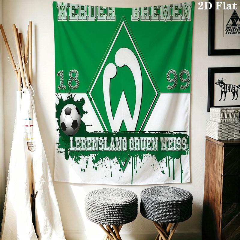 Werder logo Wall Hanging Printed Fabric Blanket Decorative Tapestries for Bedroom Living Room Home Decor