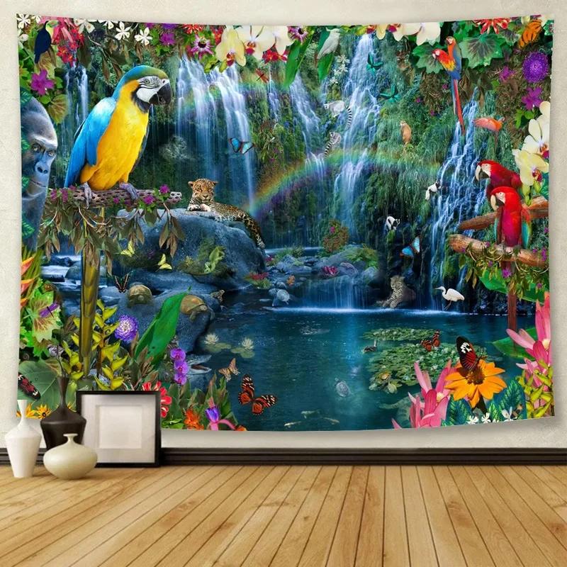Forest Animal Tiger Decorative Tapestry Office Living Room Decor Home Wall Tapestry