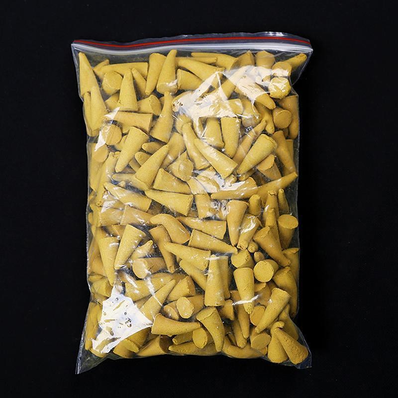 60 stuks Bulk Geurige Rookwaren Aromatherapie Natuurlijke Kleine Rookkegeltjes Geurige Sandelhout Jasmijn Lavendel Toren Kruiden Kegeltjes