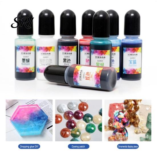 Epoxy Resin Color Pigments 10ml Dye Highly Concentrated Colorant Liquid Coloring for DIY Crafts Pigment AB Jewelry Making And Craft
