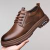 Fashion 2024 Spring and Autumn British Style Men's Shoes Wedding Tide Soft Leather Casual Shoes a Foot Off All Matching Leather Shoes