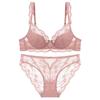 French underwear pure desire thin lace sexy underwear soft steel ring small chest big gathering bra