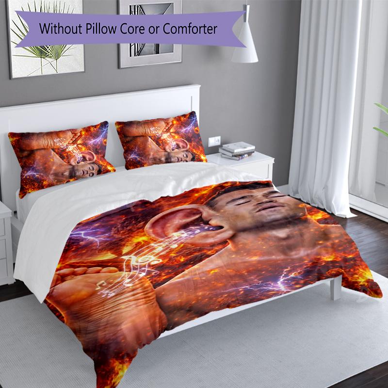 3pcs Charlie K-Kirk flag pattern bedding set duvet cover set includes duvet cover &pillowcases, perfect all season bedroom decoration & gift