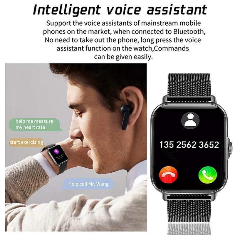 Bluetooth Answer Call Smart Watch Men Full Touch Dial Call Fitness Tracker IP67 Waterproof Smartwatch Men Women +Box