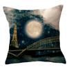 Beautiful Scenery Pillowcase Peach Leather Decorative Cushion Cover Office Home Sofa Decorative Cushion Cover