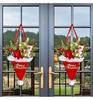 Yihong Light-Up Pine Needle Christmas Hat Door Hanger & Tree Decoration