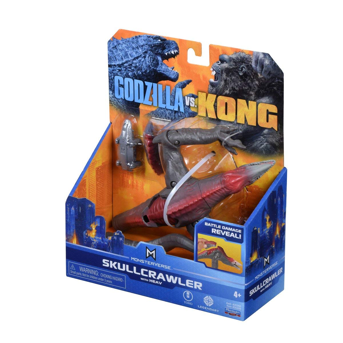 

Godzilla VS Kong Playmates Basic Action Figure SKULLCRAWLER with HEAV GODZILLA KONG 2020 PLAYMATES Basic Action figure SKULLCRAWLER WITH HEAV Movie