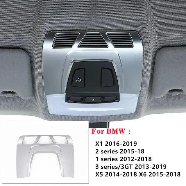 Car Front Reading Lamp Frame Decoration Cover Sticker Trim For BMW 1/2/3 Series F20 F45 F30 F34 X5 F15 X6 F16 Auto Accessories