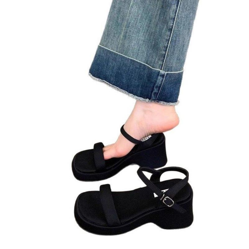 Chaussures à semelles épaisses Sandales à talons compensés Sandales à talons hauts