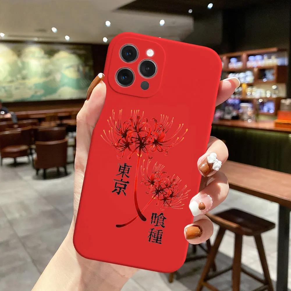 Anime Tokyo Ghoul Phone Case For iPhone 16 15 14 13 12 11 Pro Max XS XR X 7 8 Plus Mini SE Soft TPU Funda