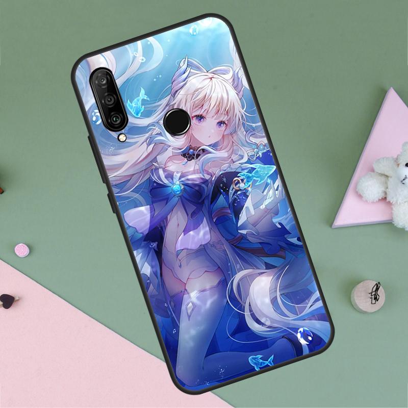 Sangonomiya Kokomi Genshin Impact For Huawei P20 P40 Lite P60 P30 Pro Nova 5T 9 10 SE 12s 12i 11i Y90 Y70 Y60 Y61 Y72 Y91 Case