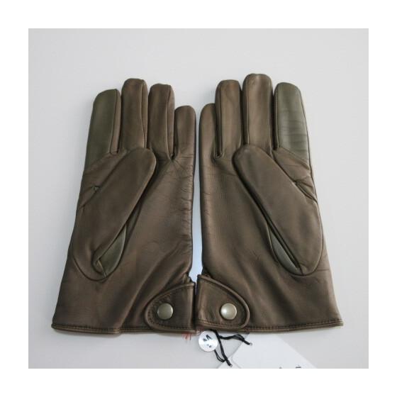 Used Men's GlovesLeather Gloves [LANVIN En Bleu] Lanvin On Blue Sheep Leather Gloves Lining Cashmere Blend Smartphone Compatible 24Khaki