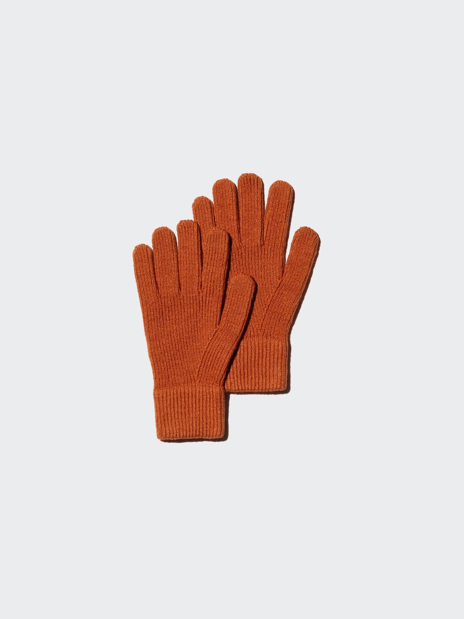 

Вязаные перчатки Uniqlo Heat Tech 26 ORANGE/UNISEX M