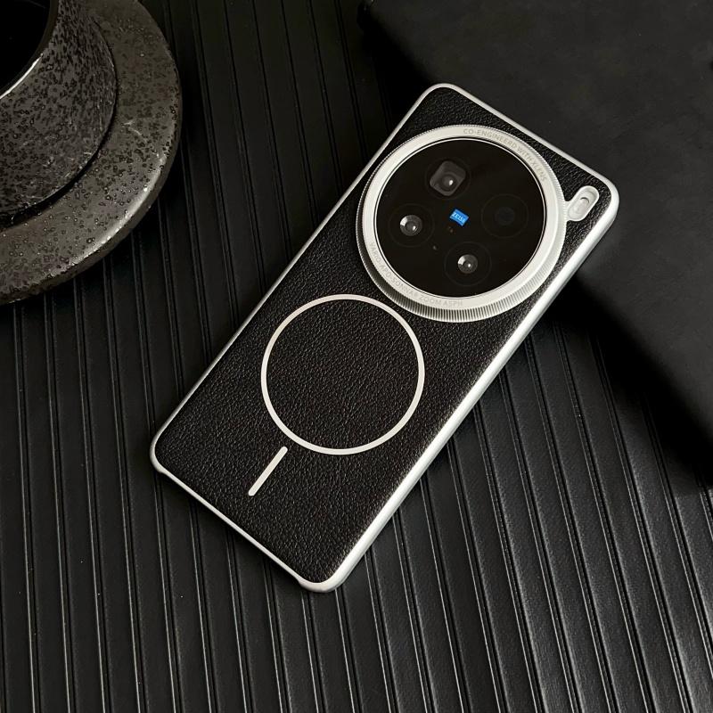 Case For Oppo Find X8 X8s Pro PLus Ultra Lychee Diamond Pattern Leather Magsafe Individual Metal Keys Matte Anti-Slip Grip Cover