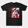 Camiseta Estampada Negra para Hombre Baño Ácido Cuando se Rompe el Hilo del Cometa Clásica Estampado en Papel de Transferencia Sin Corte Camiseta de Algodón