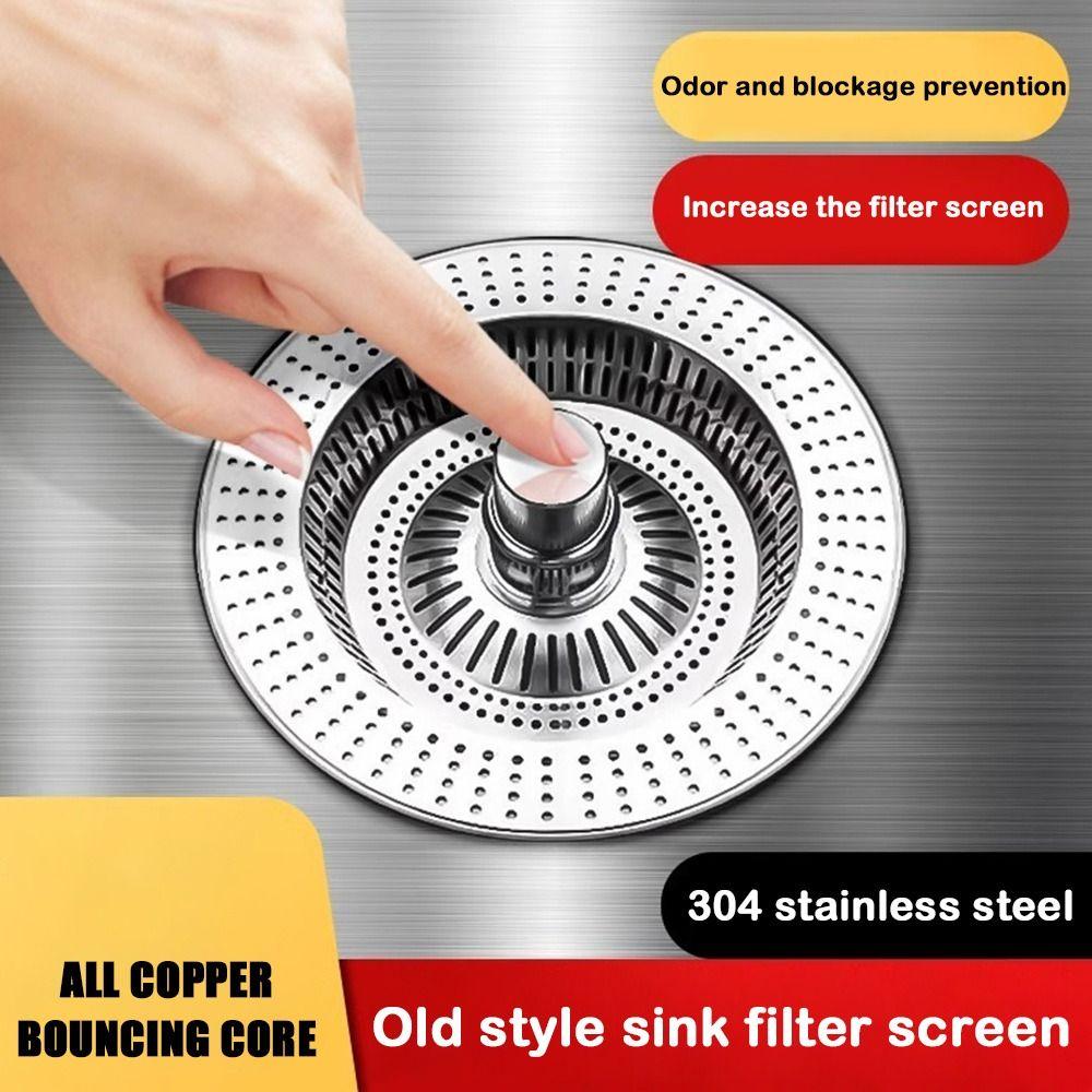 Anti-blocking Kitchen Sink Strainer Floor Drain Plug Food Waste Catcher Durable Mesh Trap