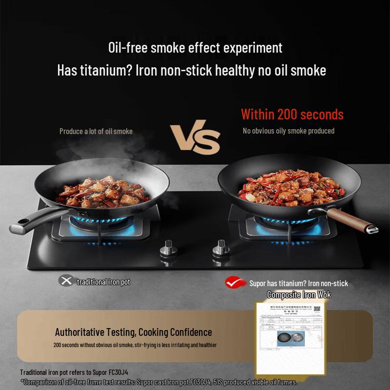 Supor Titanium Iron Non-Stick Wok