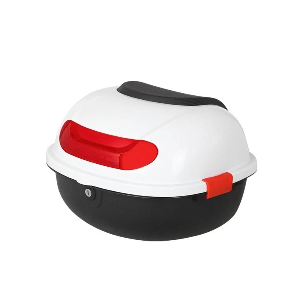 Lockable Motorcycle Trunk Waterproof Electric Scooter Toolbox Universal Storage Case Motorcycle белый