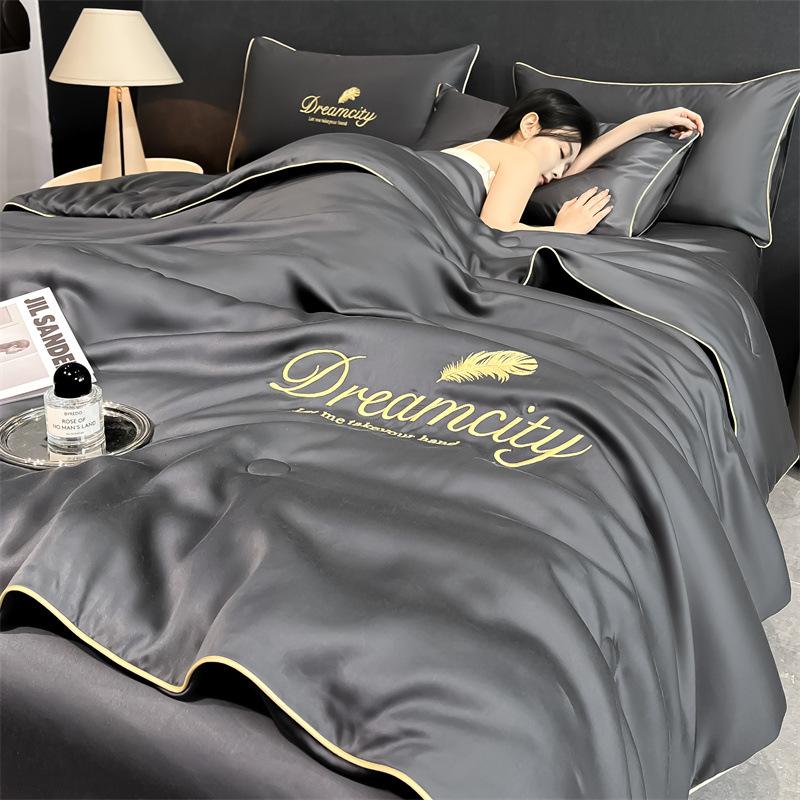 

1 шт. Легкое летнее одеяло - Дышащее легкое одеяло для кондиционирования воздуха, Тонкое одеяло для спальни и общежития (Наволочки не входят в комплект) 150*200cm