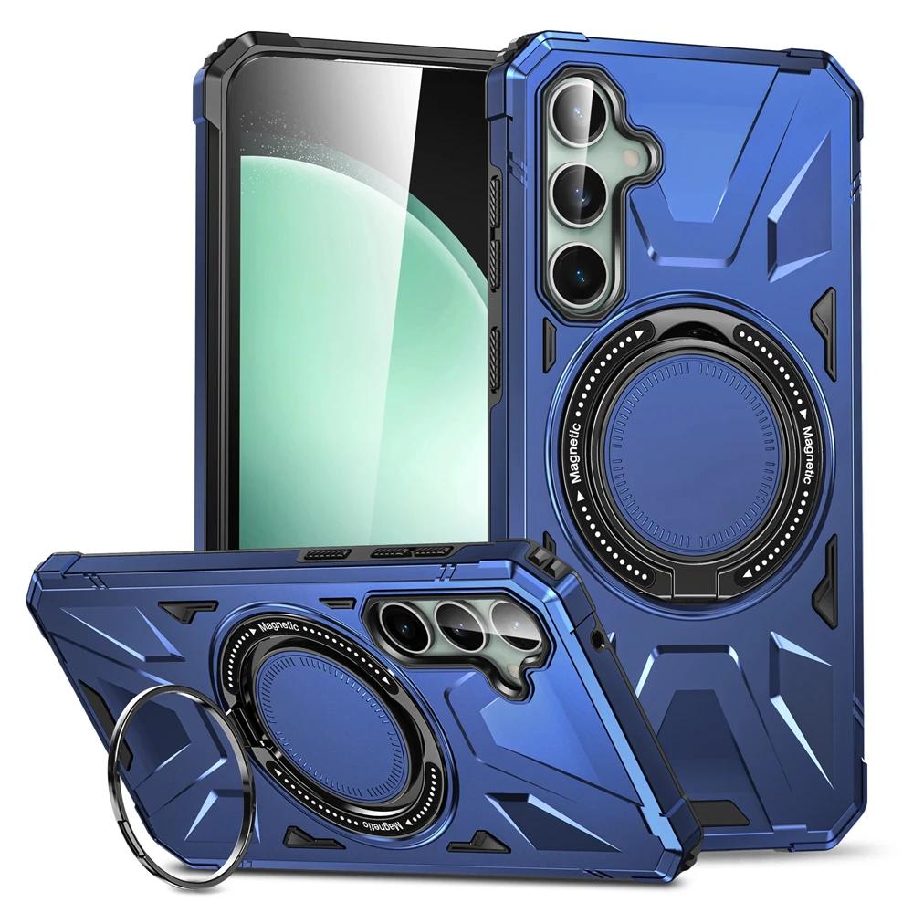 Case for Samsung Galaxy S24 S23 A14 A54 A55 A34 A15 4G 5G Stand Ring Magnetic Ring Holder Protection Stands Covers