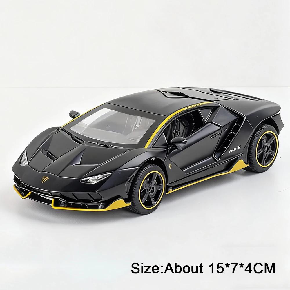 1:32 SVJ63 LP770 Toy Car Model Doors Opened Pull Back High Simulation Supercar Alloy Diecast Models Decoration Toys for Kids