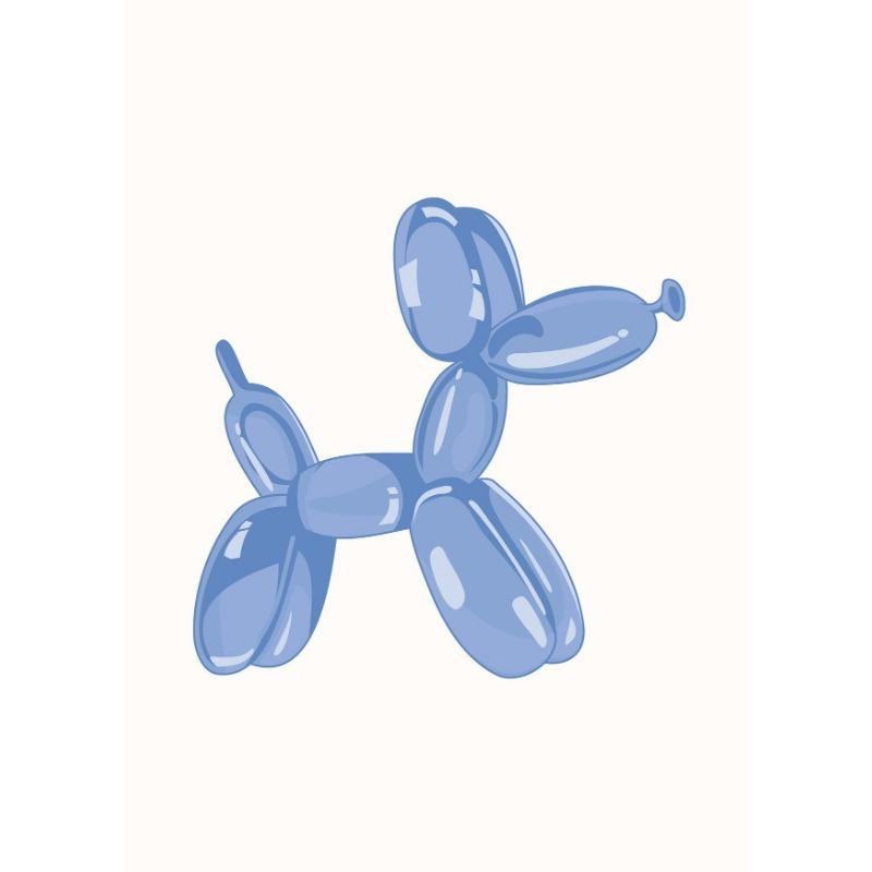 

Green Blue Pink Balloon Puppy Gummy Bear Posters and Prints Canvas Printing Wall Art Picture for Living Room Home Decoration 21cm×30cm NoFrame