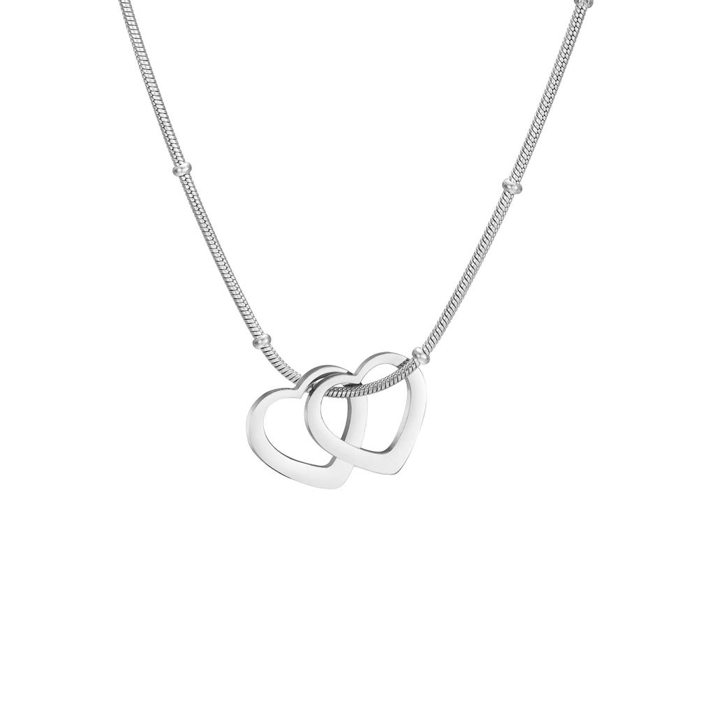 Custom Heart Necklace With Name Personalized Family Kid Love Charm Stainless Steel Jewelry Gift For Women Couple Mother Friend