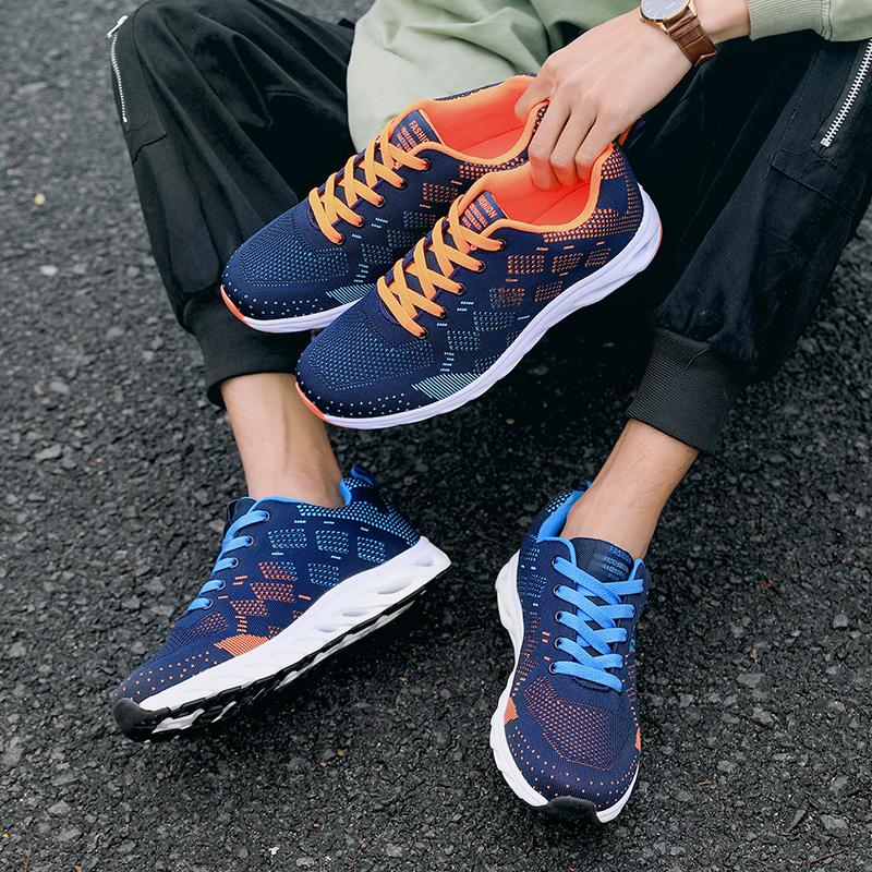 Foott Men's Orange New Sports Shoes Lightweight And Breathable Running Shoes Jogging Shoes Outdoor Walking Shoes Breathable And Lightweight Cm