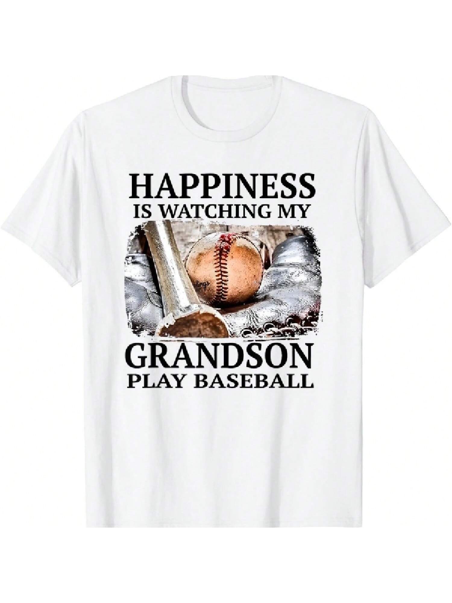 Happiness Is Watching My Grandson Play Baseball T-Shirt S разноцветный