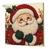 DIY Faux Pearl Art Crafts Christmas Kit, Santa Snowy Cottage Painting Kits for Adults 3D Bead Craft Set Adults, Home Winter Holiday Wall Decor Indoor