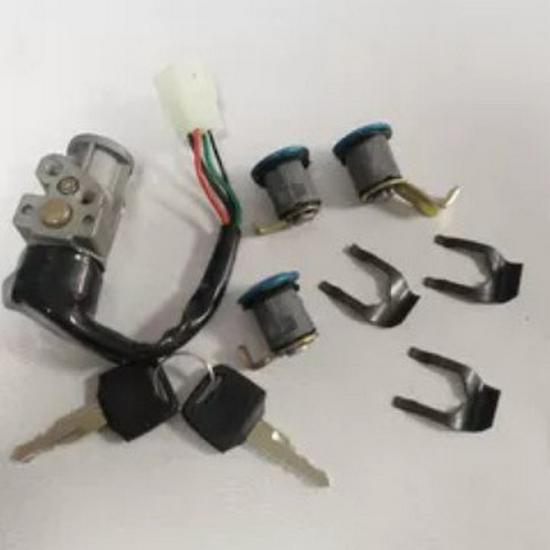 Motorcycle & Scooter Ignition Lock Set: Compatible with Wang CH250, CF250, CF150 Cruiser Models