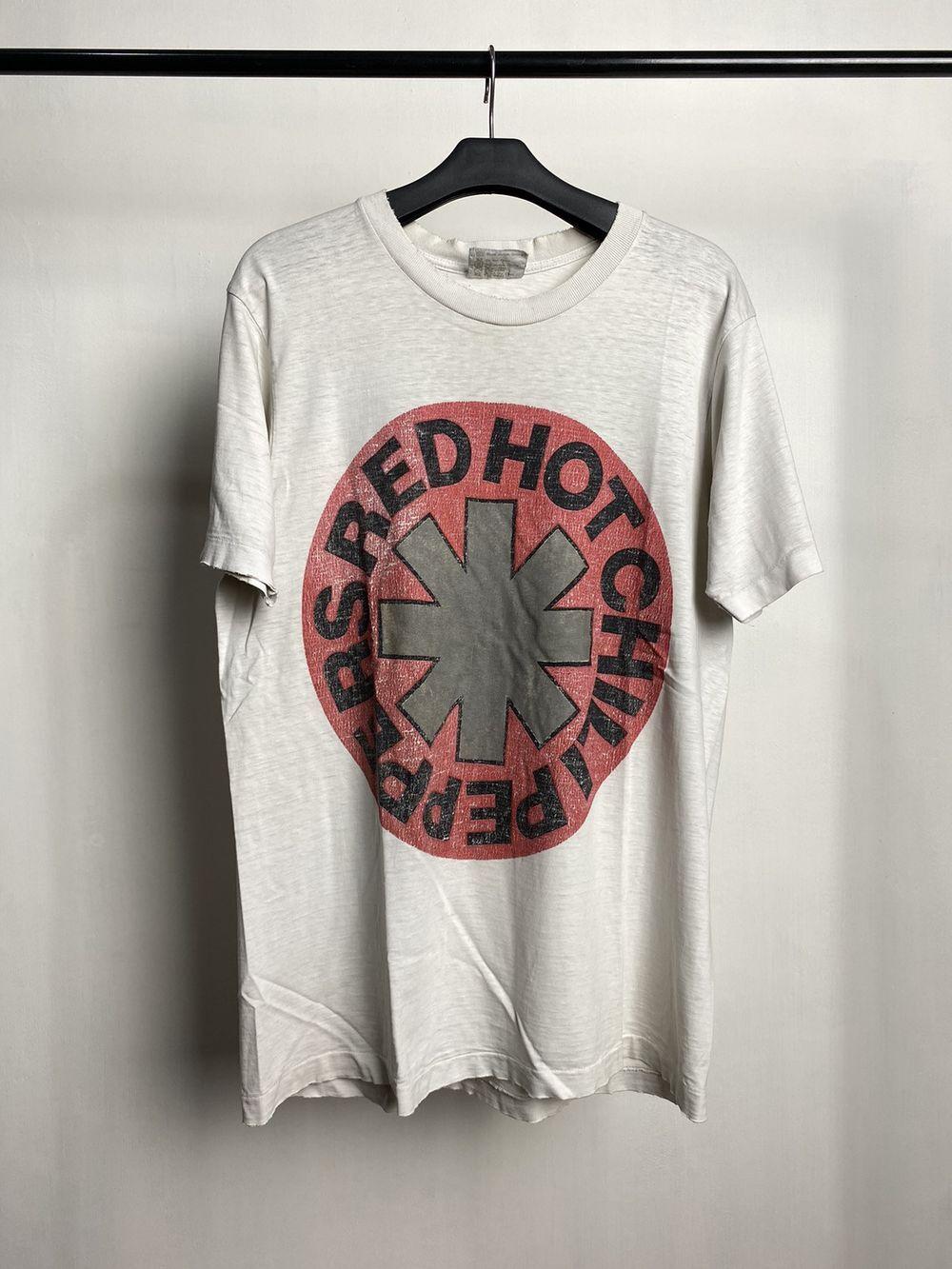 90 Red Hot Chili Peppers Logo Band White Unisex Tshirt Reprint S5XL KH7106 S