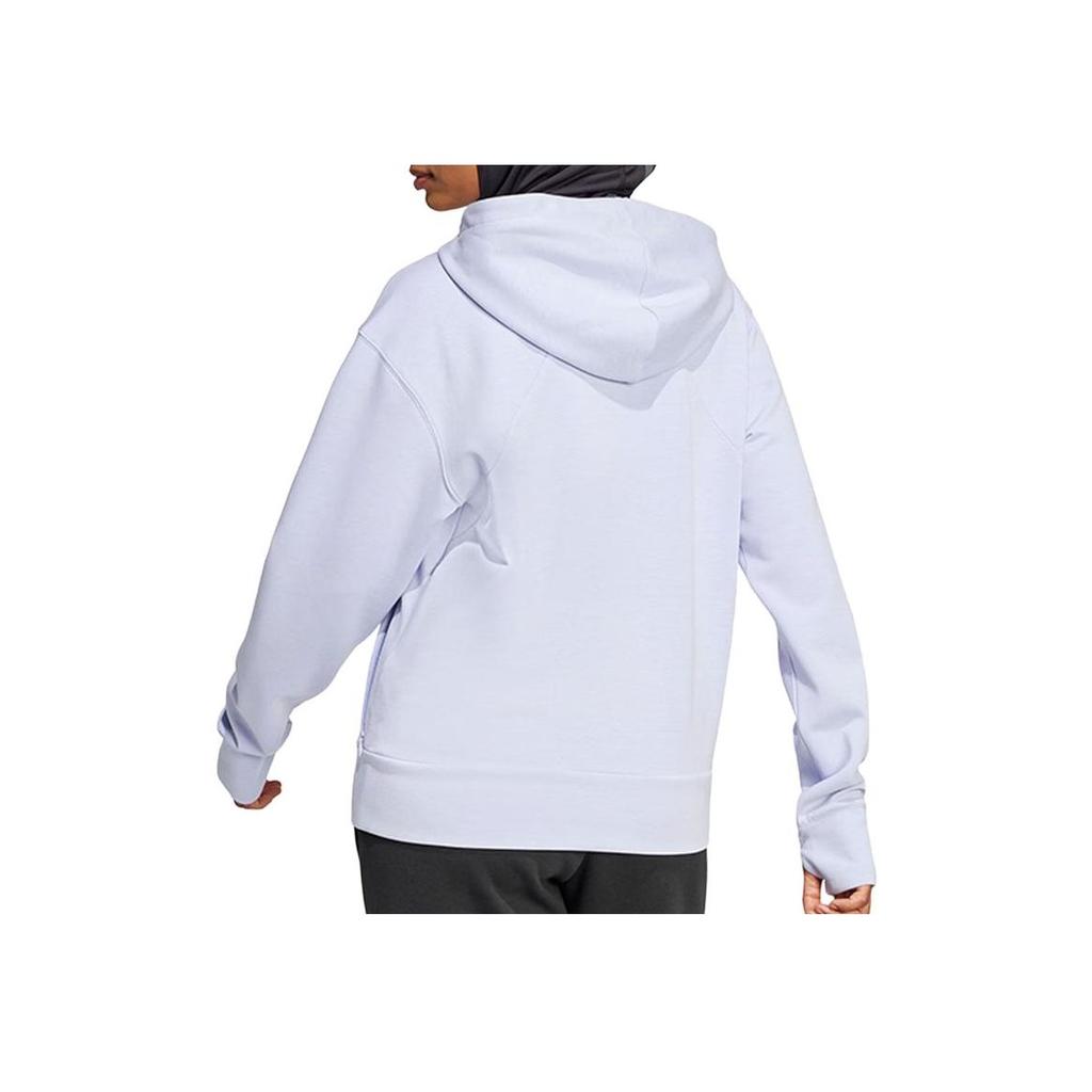 Adidas Sports Casual Hooded Long Sleeve Jacket Women Jacket White JN7403