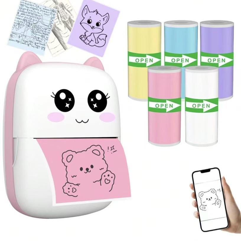 Ailixiong Meow Meow Thermal Sticker Printer Paper - 10-Year Durability