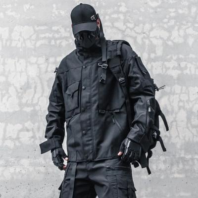 Veste coupe-vent multi-poches pour homme