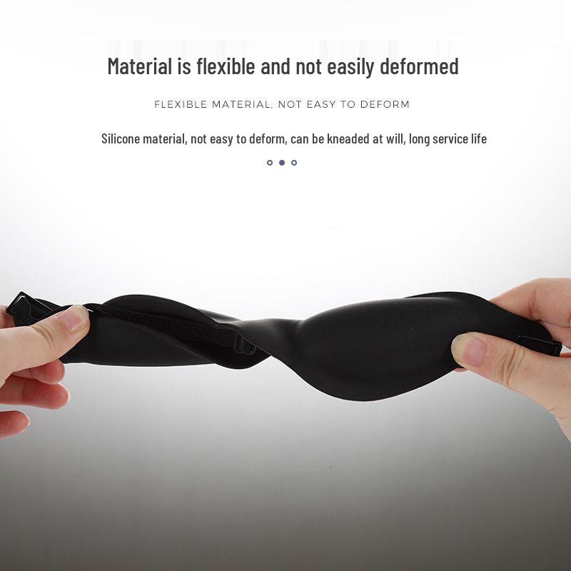Comfortable 3D Light-Blocking Silicone Eye Mask for Odorless Sleep and Eye Protection