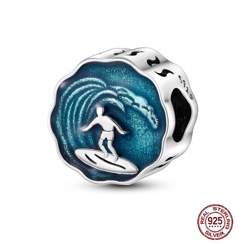 Ocean World Series Original Charms Copper Sea Turtle Octopus Dolphin Seahorse Beads Fits Bracelet Diy Jewelry Gift