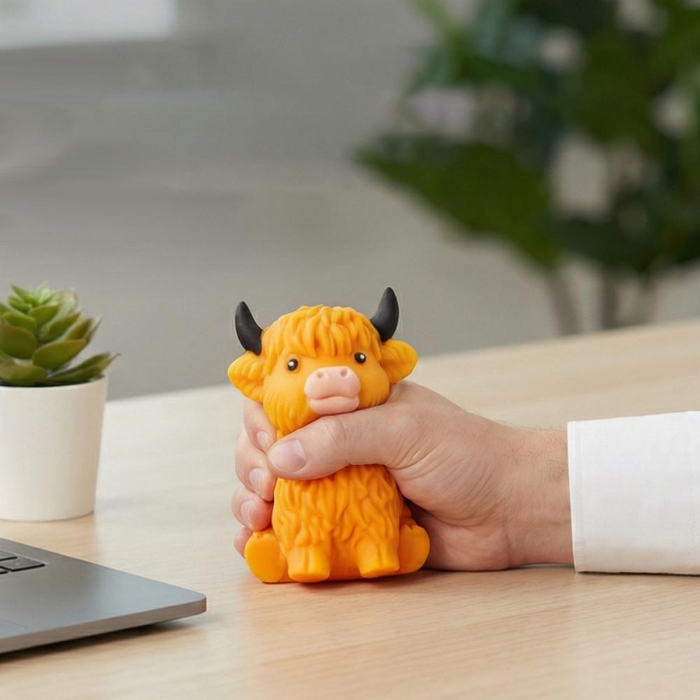 Hooglandkoe Zintuiglijk Speelgoed Langzaam Rijzend Knijp Zintuiglijk Speelgoed Hooglandkoe Stressballen Cadeau Angstverlichting Fidget Feestartikel