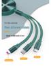 3-in-1 100W Fast Charging Cable, Compatible with Apple and Huawei, 6A Single Pull Design