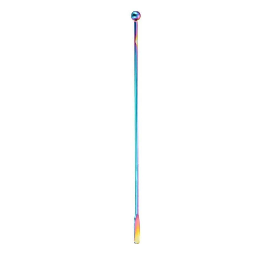 Creative Stainless Steel Cocktail Stirrers Long Handle Decoration Mixing Stick Reusable Ball Peen Drink Stirring Party Wedding