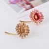 Women Brooch Gradient Enamel Flower Design Brooch Suit Lapel Sweater Dress Coat Badge Weddings Parties Daily Wear