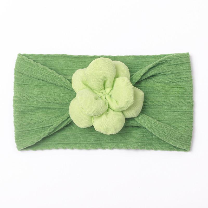 New Twist Children's Headband, Baby Soft Nylon Lift Flower Seamless Wide Headscarf, Baby Headband